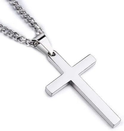 Silver cross necklace