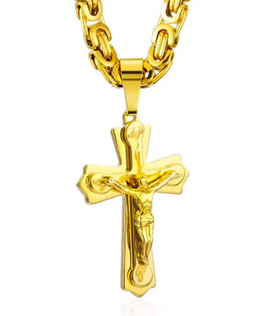 Crusifix Gold Chain